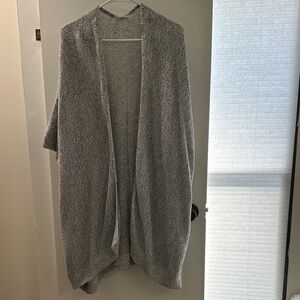 Elegant Women's Heather Gray Cardigan